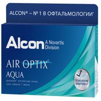 Линзы контактные Alcon/Алкон Air Optix Aqua (-7.75/8.6) 3шт