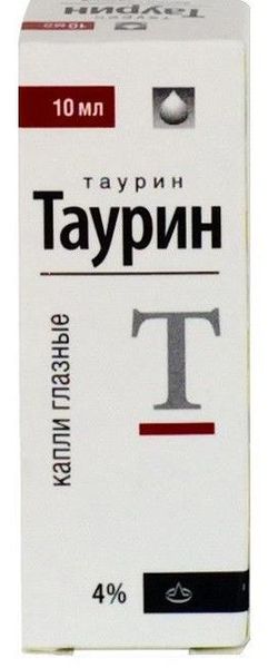Таурин-ДИА капли глазные 4% 10мл таурин фл кап 4% 10мл пластик