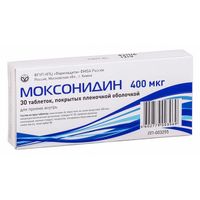 Моксонидин таблетки п/о плен. 400мкг 30шт