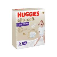 Подгузники-трусики детские одноразовые Elite Soft Huggies/Хаггис 12-17кг 34шт р.5 миниатюра фото №2