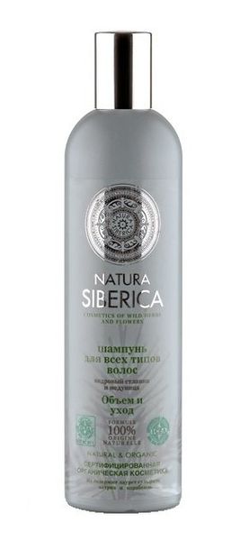 Шампунь для всех типов волос объем и уход Natura Siberica/Натура Сиберика фл. 400мл