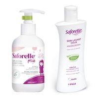 Набор 1X Гель для интимной гигиены бережное очищение Saforelle/Сафорель 250мл + 1X Гель для интимной гигиены для детей от 2 лет Miss Saforelle/Сафорель 250мл