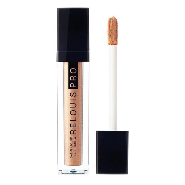 Тени для век жидкие сатиновые Pro satin Relouis 4,7г тон 27 Bridal peach