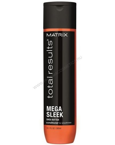 Кондиционер для волос Mega sleek Total results Matrix/Матрикс 300мл шампунь matrix total results mega sleek с маслом ши 300 мл