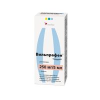 Вильпрафен гранулы для приг сусп. для внутр. прим. фл. 250мг/5мл 15г
