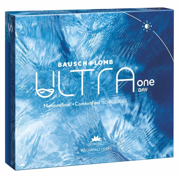 Линзы контактные однодневные Bausch+Lomb Ultra Oneday (-1.00/8.6/14.2) 90шт фото №2