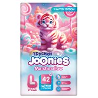 Подгузники-трусики для детей Marshmallow Joonies/Джунис 9-14кг 42шт р.L