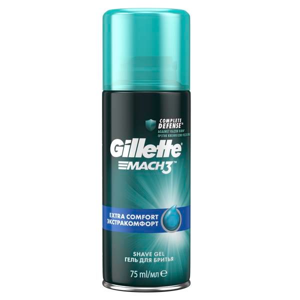 Гель для бритья Gillette (Жиллетт) Mach3 Успокаивающий кожу 75 мл.