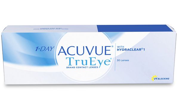 Линзы контактные Acuvue 1 day trueye with hydraclear (8.5/-5) 30шт