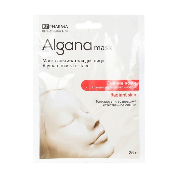 Маска альгинатная для лица Algana/Альгана Radiant Skin сияние кожи с шелковицей и миоксинолом 25 г