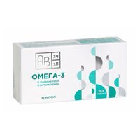 Омега-3 с ламинарией и витамином Е АВ1918 капсулы 30шт миниатюра