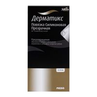 Повязка силиконовая прозрачная Дерматикс 4х13см миниатюра фото №3