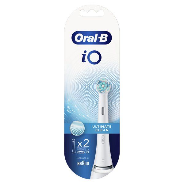 Насадка сменная для электрической зубной щетки iO Ultimate Clean Oral-B/Орал-би 2шт