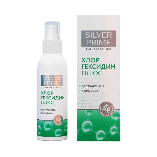 Лосьон для кожи антимикробный с ионами серебра Хлоргексидин+ SilverPrime фл. 100мл фото №3