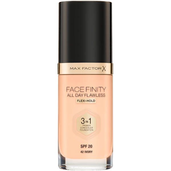 Основа тональная Max Factor Facefinity All Day Flawless 3-in-1  ivory тон 42 фото №2