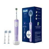 Набор Oral-B/Орал-би: Щетка зубная электрическая сиреневая с зарядкой 3757 Vitality Pro 3708+Насадка сменная Sensitive Clean 2шт