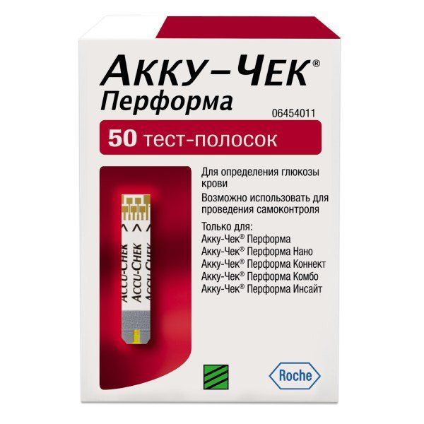 Тест-полоски Перформа Accu-chek/Акку-Чек 50шт