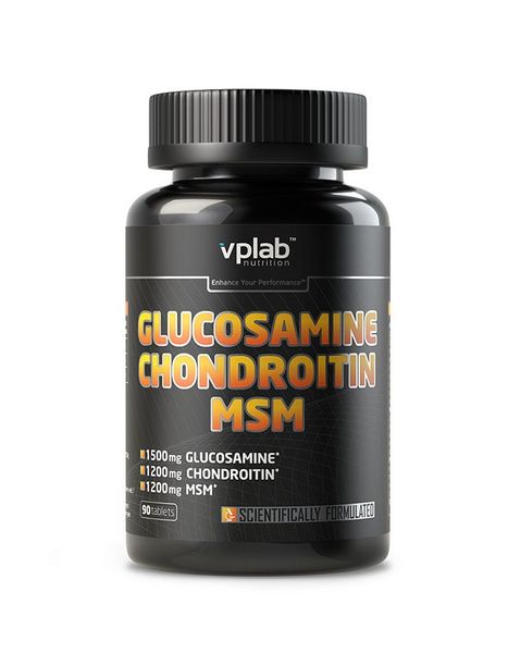 ВПЛаб Глюкозамин хондроитин МСМ таблетки 1300мг 90шт БАД