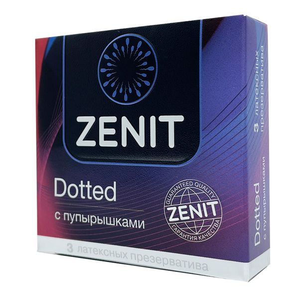 Презервативы латексные с точками Dotted Zenit/Зенит 3шт фото №2