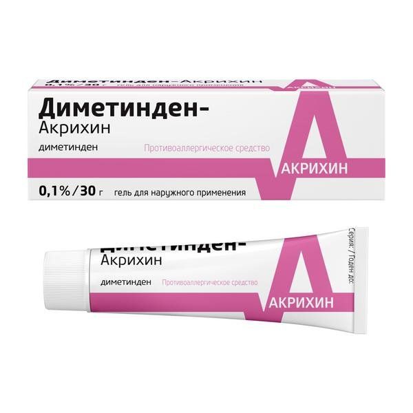 Диметинден-Акрихин гель для наружного применения 0,1% 30г фото №4