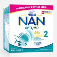 Смесь сухая молочная NAN 2 Optiprо Nestle/Нестле 1050г