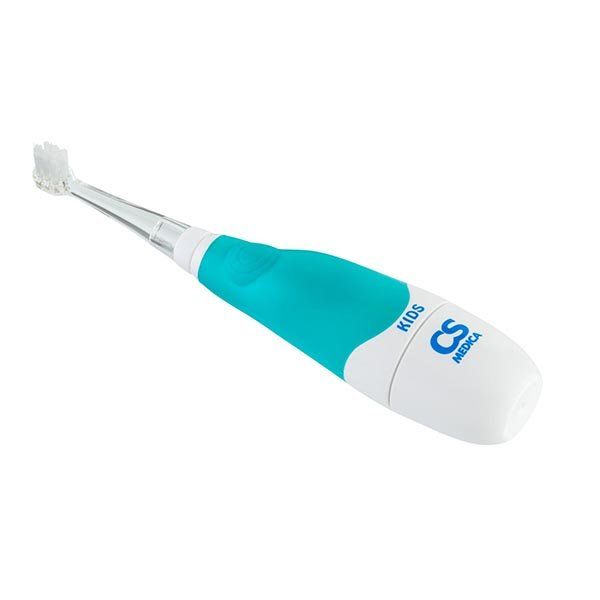 Щетка зубная электрическая звуковая cs medica cs-561 kids для детей 1-5 лет цвет голубой фото №5