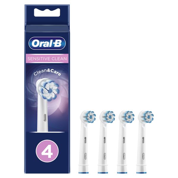 Насадки сменные Oral-B/Орал-Би для электрической зубной щетки Sensitive Clean EB60 4 шт. насадки сменные oral b орал би для электрической зубной щетки precision clean cleanmaximiser eb20rb 4 шт