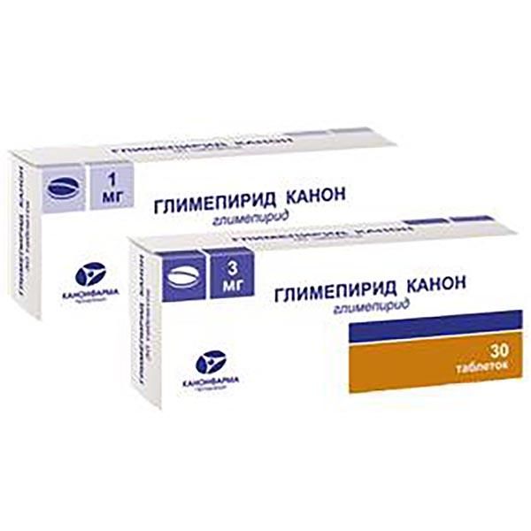 Глимепирид-канон таблетки 3мг 30шт