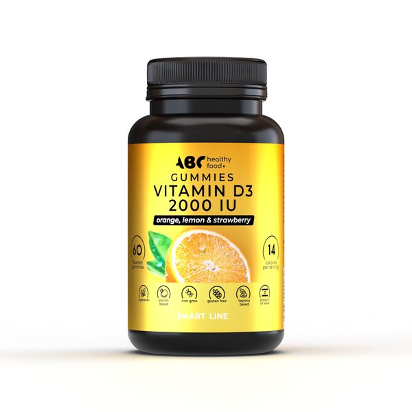 Комплекс витамин Д3 ABC Healthy Food пастилки жевательные 2000МЕ 60шт