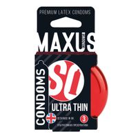 Презервативы гладкие ультратонкие Ultra Thin Maxus/Максус 3шт