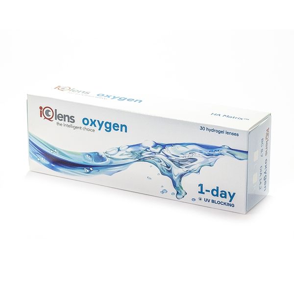 Линзы контактные IQlens Oxygen Daily (8.7/-1,00) 30шт фото №2