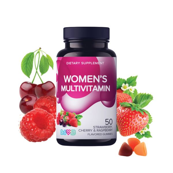 Мультивитамины для женщин со вкусом фруктов и ягод LIVS пастилки жевательные 4г 50шт фото №2