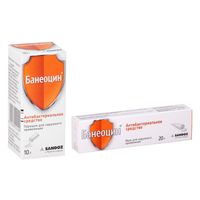 Набор 1X Банеоцин порошок для наружного применения 10г + 1X Банеоцин мазь для наружного применения 250МЕ/г+5000МЕ/г 20г