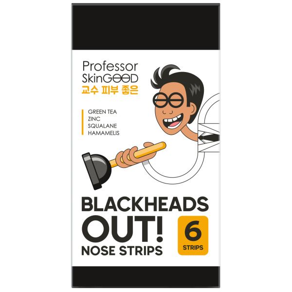 Полоски для носа Blackheads Out Professor SkinGOOD 6шт professor skingood полоски для носа heads killer