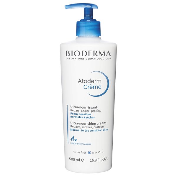 Крем для нормальной и сухой кожи лица и тела увлажняющий Atoderm Bioderma/Биодерма помпа 500мл