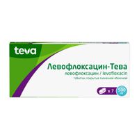 Левофлоксацин-Тева таблетки п/о плен. 500мг 7шт, миниатюра фото №33
