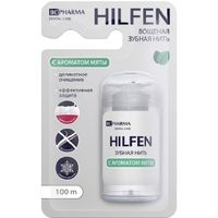 Зубная нить вощеная плоская с ароматом мяты Hilfen/Хилфен 100м