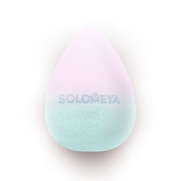 Спонж косметический для макияжа, меняющий цвет Blue-pink Solomeya  фото №3