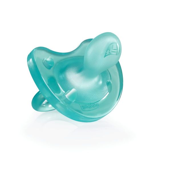 Пустышка силиконовая голубая от 0-6 мес. Physio Soft Chicco/Чикко