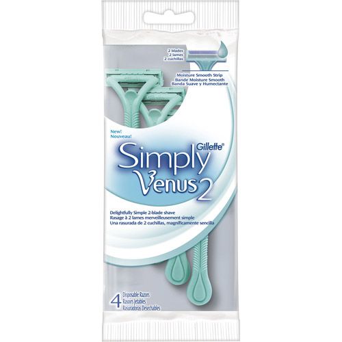 Станок бритвенный женский Satin care Venus Simply2 Gillette/Жиллетт 2шт