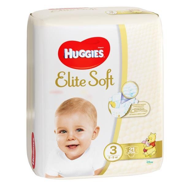 Подгузники Huggies/Хаггис Elite Soft 3 (5-9кг) 21 шт. фото №9