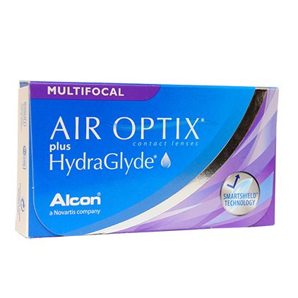 Линзы контактные Air Optix plus HydraGlyde Multifocal Alcon/Алкон (8,6, -2,50, H) 3шт