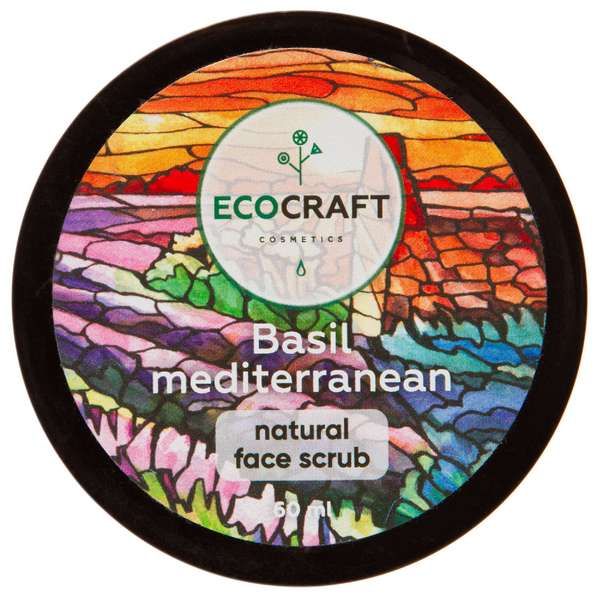 Скраб для лица базилик средиземноморский Ecocraft/Экокрафт 60мл фото №2