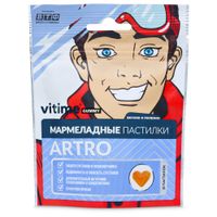 Артро с глюкозамином и хондроитином мармеладный вкус ирисок ViTime/ВиТайм пастилки жевательные 5г 15шт, миниатюра