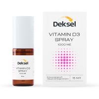 Витамин Д3 Deksel/Дексель спрей для приема внутрь 1000МЕ 15мл