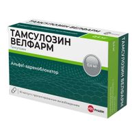 Тамсулозин Велфарм капсулы с пролонгированным высвобождением 0,4мг 60шт