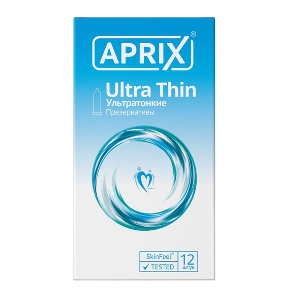 Презервативы ультратонкие Ultra thin Aprix/Априкс 12шт презервативы ganzo ultra thin 12 шт