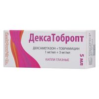 ДексаТобропт капли глазные 1мг/мл+3мг/мл 5мл, миниатюра