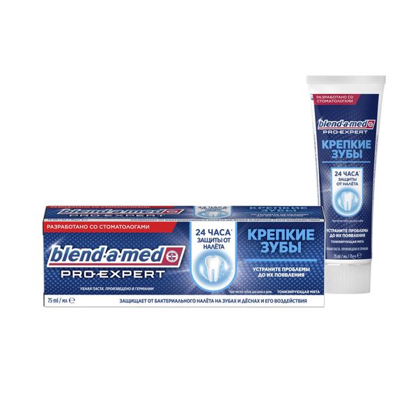 Паста зубная тонизирующая мята Крепкие зубы Pro-Expert Blend-a-med/Бленд-а-мед 75мл, Procter & Gamble Manufacturing GmbH  - купить