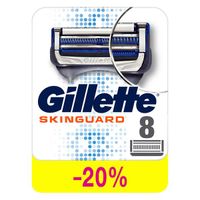 Кассеты Gillette (Жиллетт) сменные для безопасных бритв Skinguard Sensitive, 8 шт.